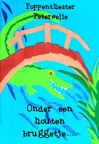 Onder een houten bruggetje